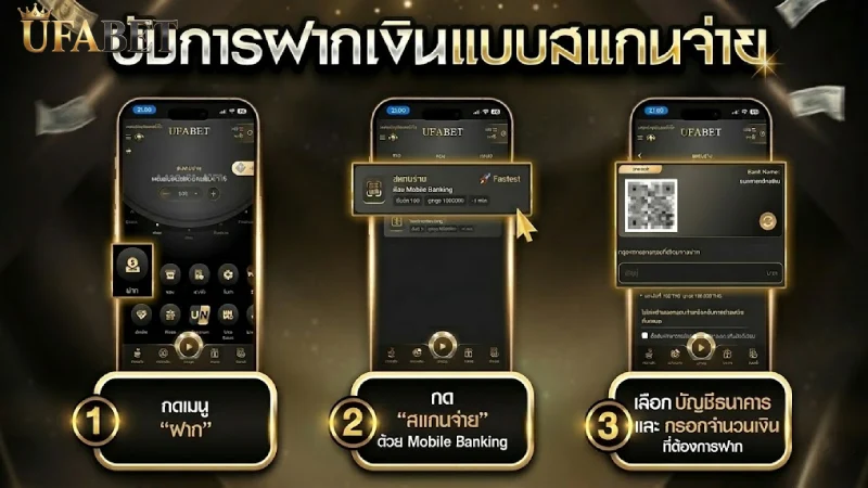 ฝากเงิน UFABET ระบบออโต้รวดเร็ว ปลอดภัย เครดิตเข้าไวใน 45 วิ